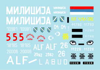 Star Decals 35-923 Tanks in Bosnia #1. Serb, Croatian and Muslim tanks during the war 1/35 – zdjęcie 3