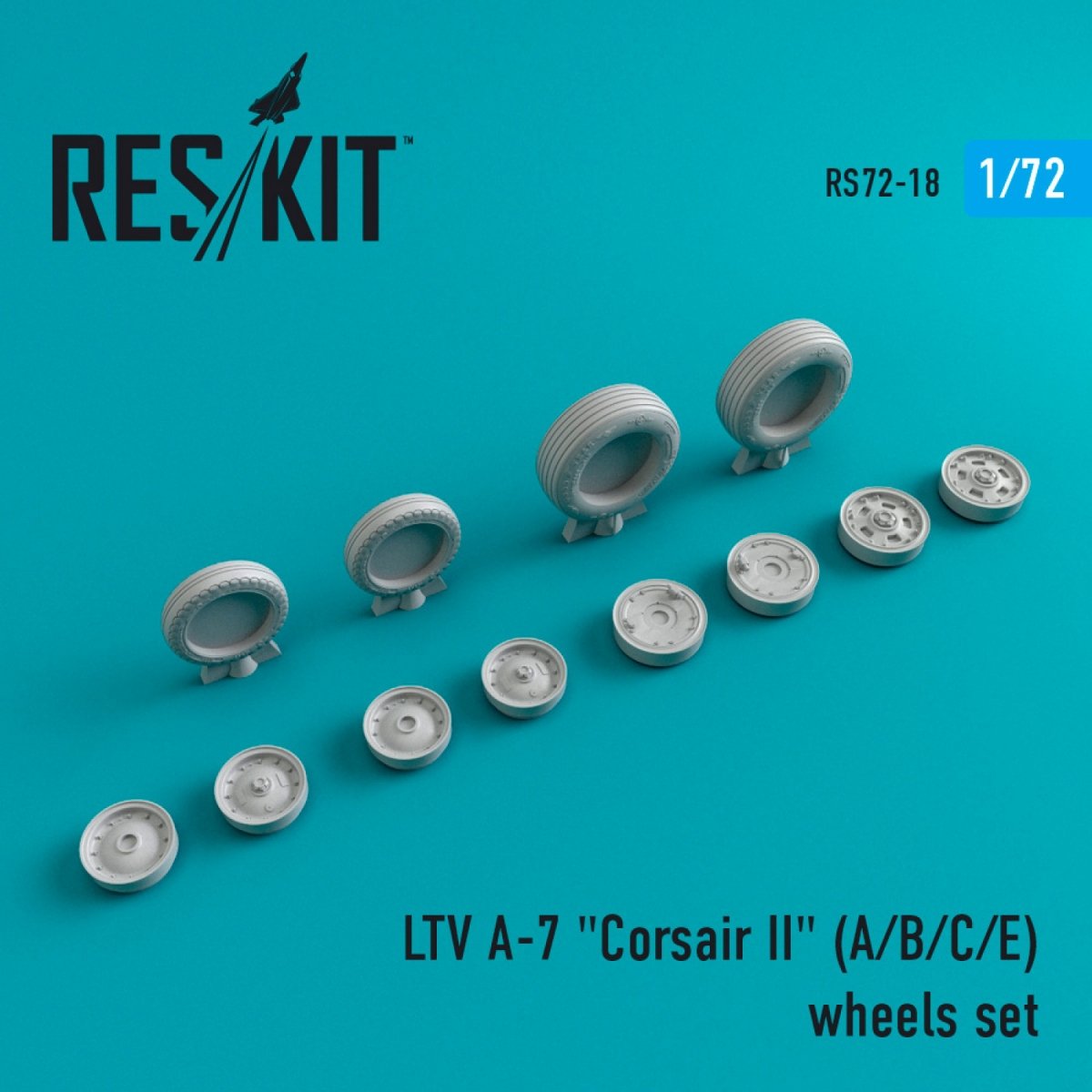 RESKIT RS72-0018 A-7 (A,B,C,E) « CORSAIR II » JEU DE ROUES 1/72