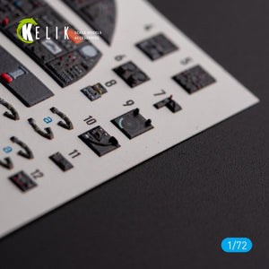 KELIK K72136 AVRO VULCAN B.2 Rear cockpit - interior 3D decals for Airfix kit 1/72 – zdjęcie 3