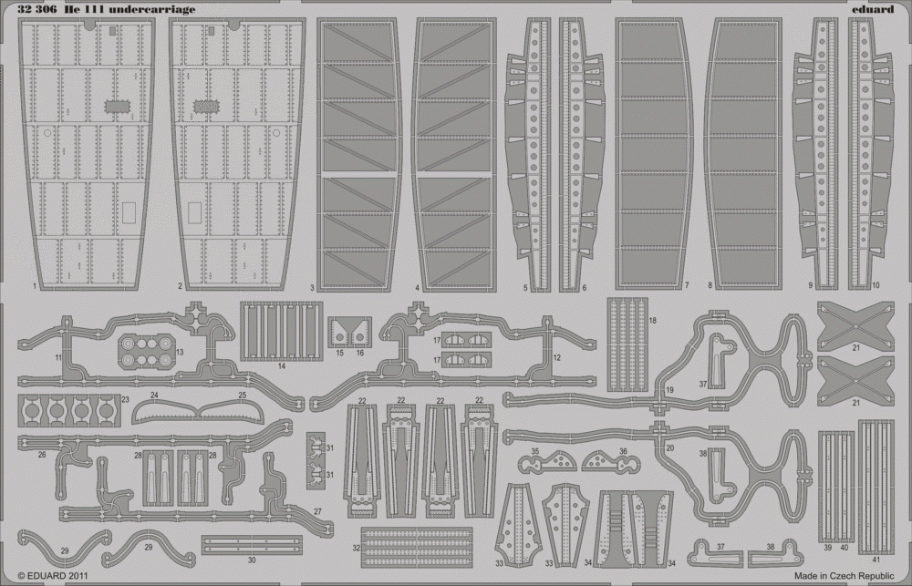 Eduard 32306 He 111 undercarriage 1/32 Revell