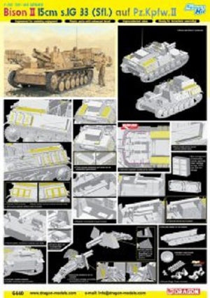 Dragon 6440 Bison II 15cm s.IG33 (Sfl.) auf Pz.Kpfw.II 1/35 – zdjęcie 2