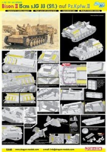 Dragon 6440 Bison II 15cm s.IG33 (Sfl.) auf Pz.Kpfw.II 1/35 – zdjęcie 2