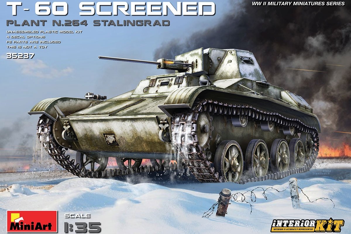 MiniArt 35237 T-60 SCREENED (PLANT NO.264 STALINGRAD) INTERIOR KIT 1/35