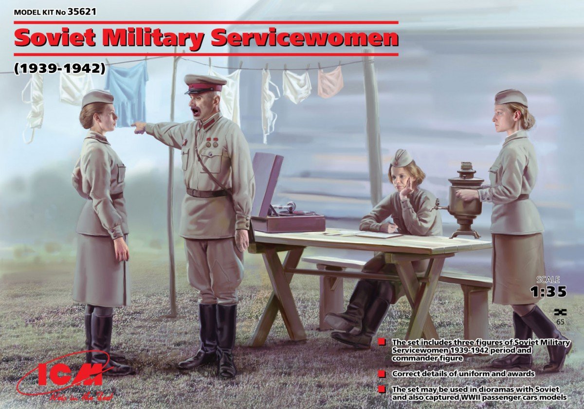 ICM 35621 Soviet Military Servicewomen (1939) 1/35