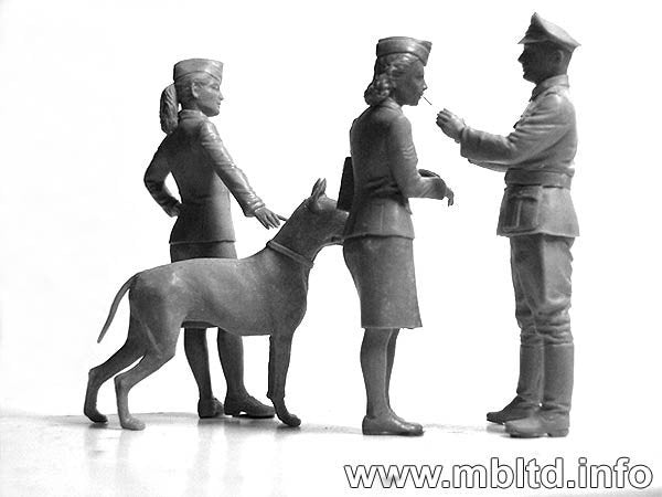 Master Box 3557 Women at war - Luftwaffe Helferinnen 1/35 – zdjęcie 2
