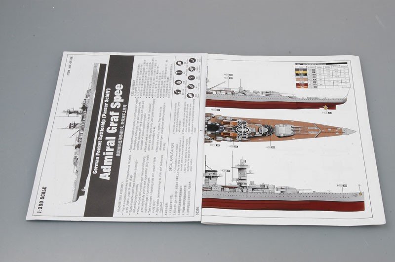 Trumpeter 05316 German Pocket Battleship Admiral Graf Spee 1/350 – zdjęcie 7