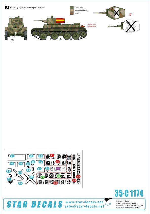 Star Decals 35-C1174 Spanish Civil War # 6 1/35 – zdjęcie 2