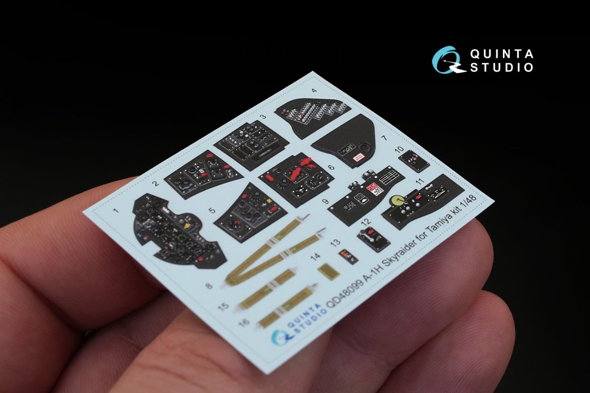 Quinta Studio QD48099 A-1H 3D-Printed &amp;amp; coloured Interior on decal paper (for Tamiya kit) 1/48 – zdjęcie 4