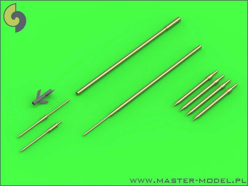 Master AM-48-120 Su-9 / Su-11 (Fishpot / Fishpot C) - Pilot Tubes and missile rails heads 1/48 – image 6