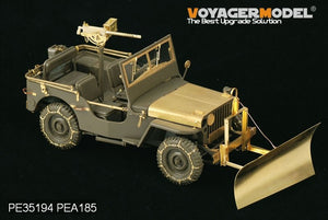 Voyager Model PEA185 WWII U.S. Jeep Willys MB snow plow w/ tyre chains (For TAMIYA /ITALIAN) 1/35 – zdjęcie 5