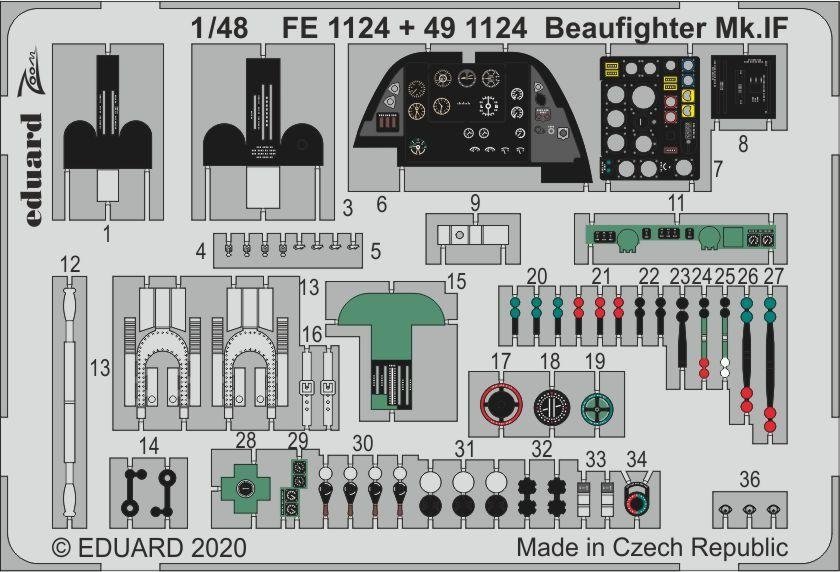 Eduard BIG49275 Beaufighter Mk. IF for Revell 1/48 – zdjęcie 2