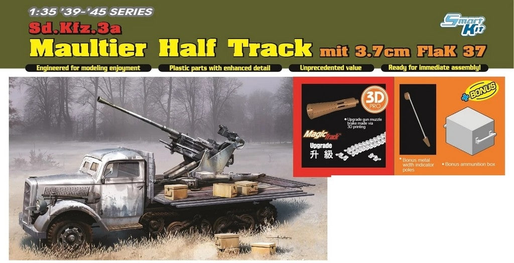 Dragon 6788 Sd.Kfz.3a Maultier Half Track mit 3.7cm Flak 37 1/35