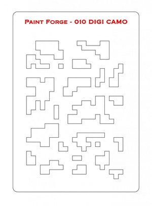 Paint Forge PFST010M STENCIL - DIGI CAMO – image 2
