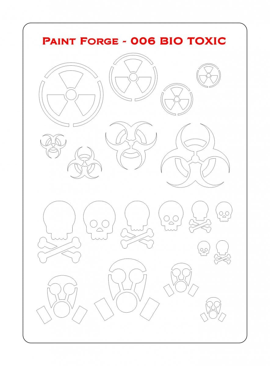 Paint Forge PFST006M STENCIL - BIO TOXIC – zdjęcie 2
