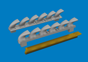 Eduard 672406 Bf 109G-6 exhaust stacks PRINT Tamiya 1/72 – image 3