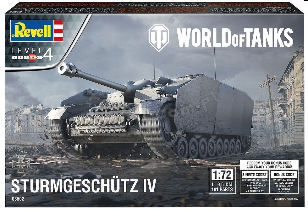 Revell 03502 StuG IV World of Tanks 1/72