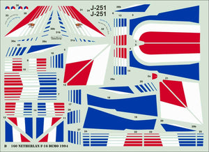ModelMaker Decals D48160 Dutch F-16 Demo 1994 1/48 – zdjęcie 4