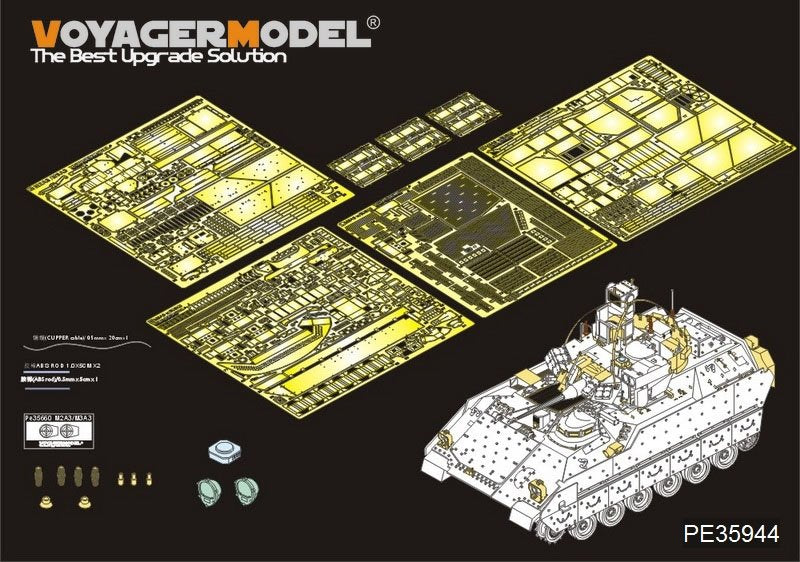 Voyager Model PE35944 Modern US Army M3A3 BRADLEY CFV Basic For KINETIC K61014/ OROCHI IM001 IM002 1/35