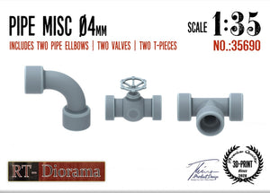 RT-Diorama 35690 Pipe Misc. 4mm 1/35 – image 2