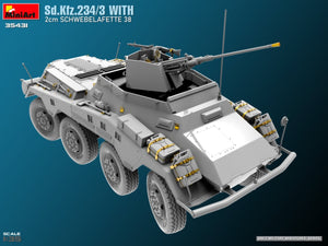 MiniArt 35431 Sd.Kfz.234/3 With 2cm Schwebelafette 38 1/35 – zdjęcie 3