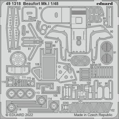 Eduard BIG49360 Beaufort Mk. I PART I ICM 1/48 – zdjęcie 2