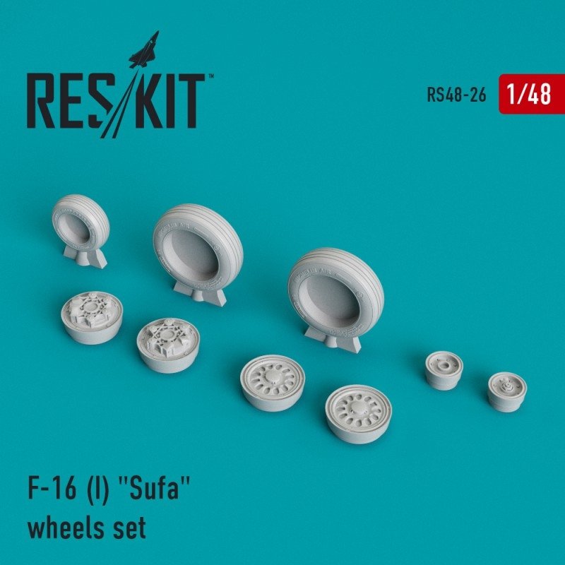 RESKIT RS48-0026 F-16 (I) &amp;quot;Sufa&amp;quot; wheels set 1/48
