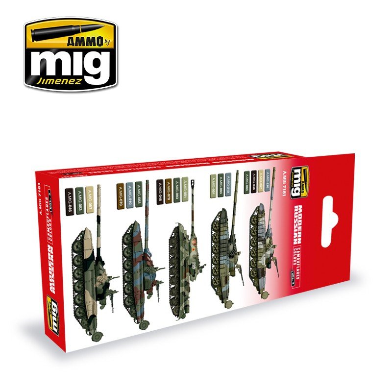 AMMO Mig 7161 Modern Russian Camo Colors Vol.2 (6x17ml) – image 2