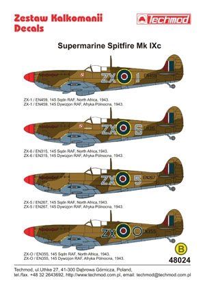 Techmod 48024 - Supermarine Spitfire Mk.IX 1/48 – zdjęcie 2