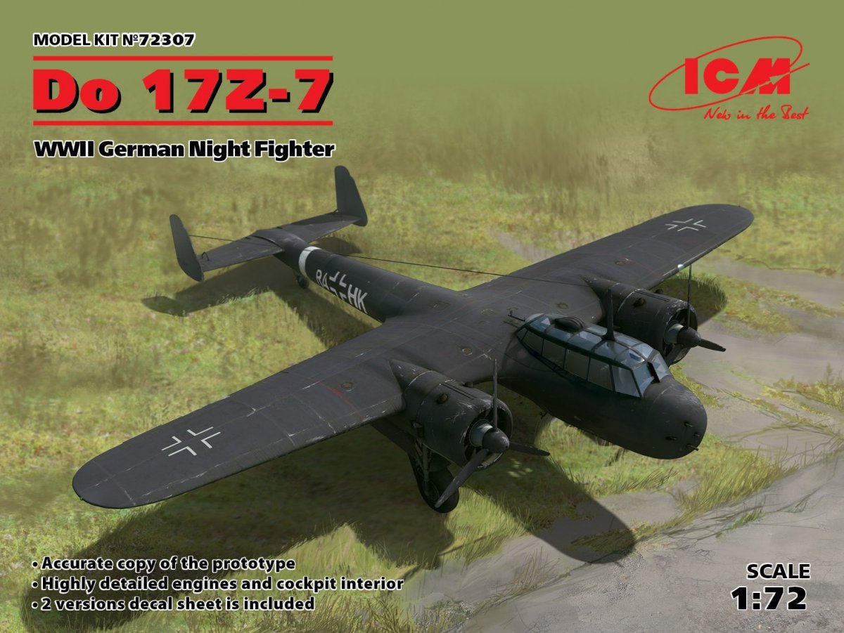 ICM 72307 Do 17Z-7, WWII German Night Fighter 1/72