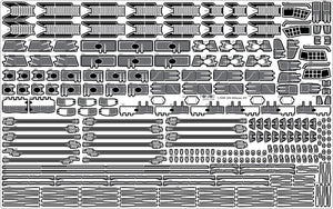Pontos 23008F1 IJN MIKASA 1905 Detail Up Set 1/200 – zdjęcie 32