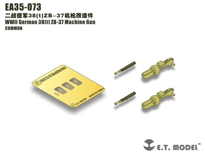 E.T. Model EA35-073 WWII German 38(t) ZB-37 Machine Gun For DRAGON Kit 1/35 – zdjęcie 2