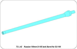 Aber 72L-42 Lufa 100 mm do SU-100 / Russian 100 mm Barrel for SU-100 1/72 – Bild 6