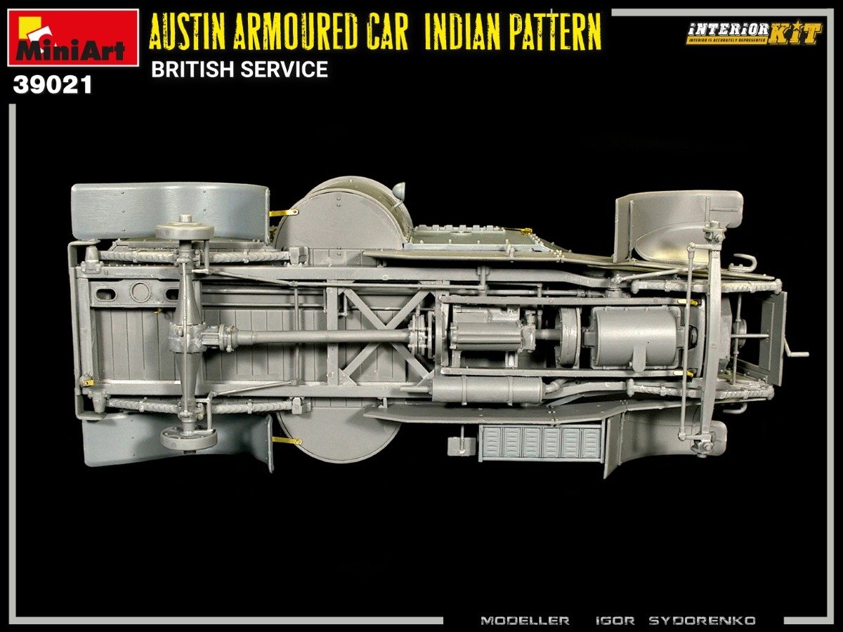 Miniart 39021 AUSTIN ARMORED CAR INDIAN PATTERN. BRITISH SERVICE. INTERIOR KIT 1/35 – image 20