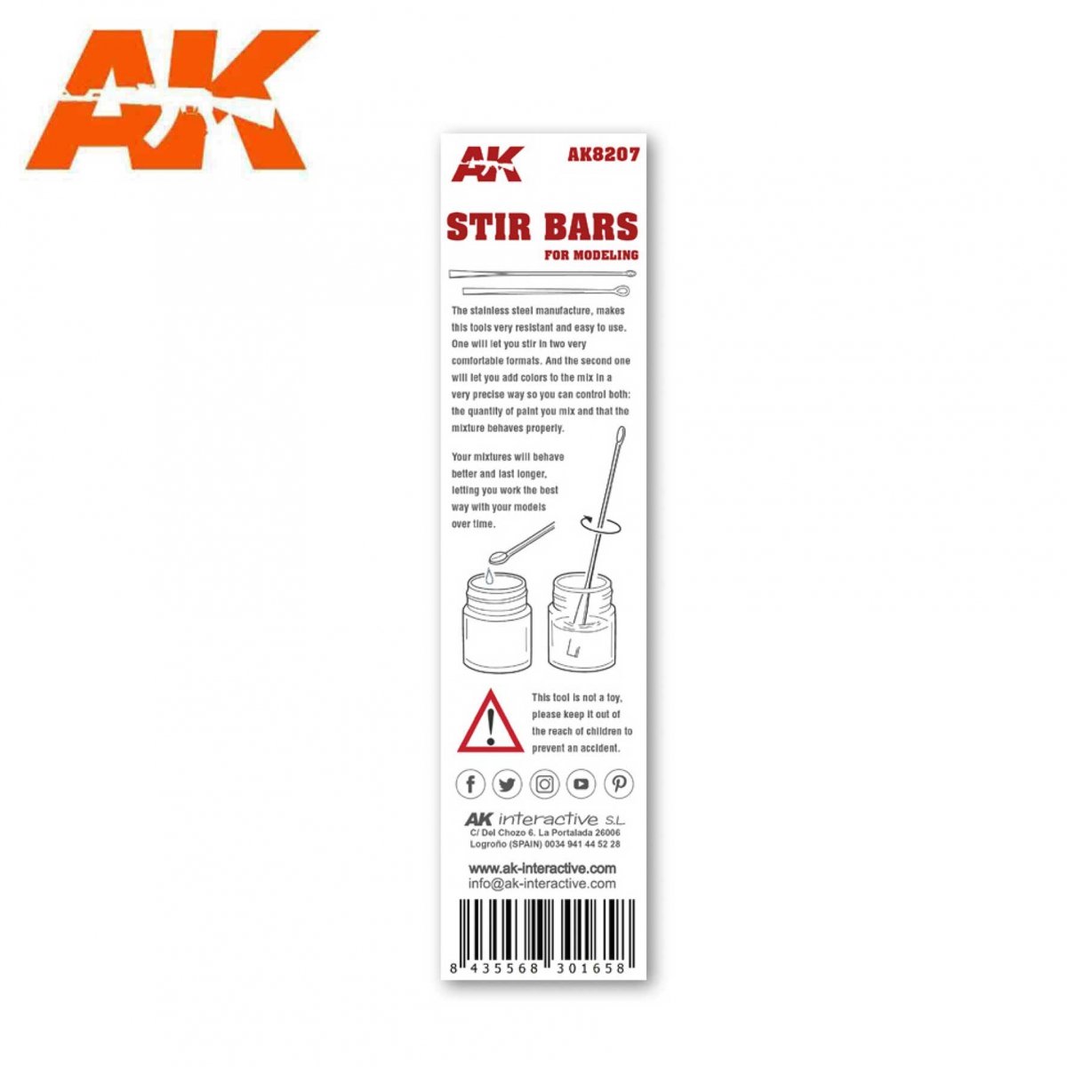 AK Interactive AK8207 MODELING STIRRING BARS – Bild 2