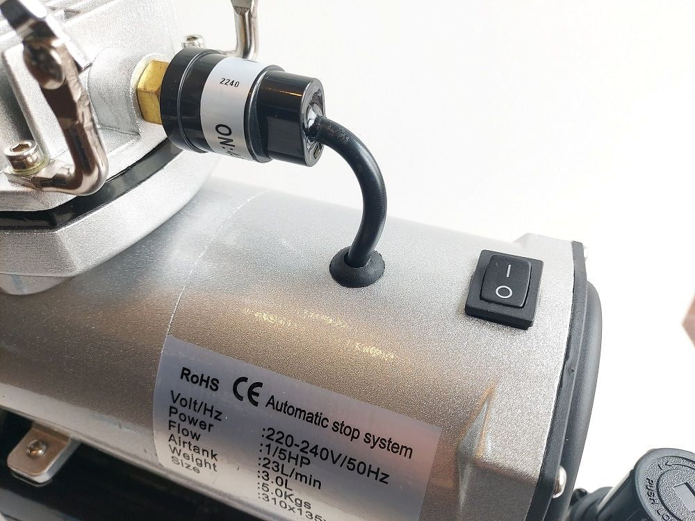 Fine Art FA-20T Kompresor bezolejowy 3l z filtrem i reduktorem Premium Line (S5000) – zdjęcie 5