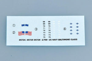 Trumpeter 05725 USS Baltimore CA-68 version 1944 1/700 – zdjęcie 2