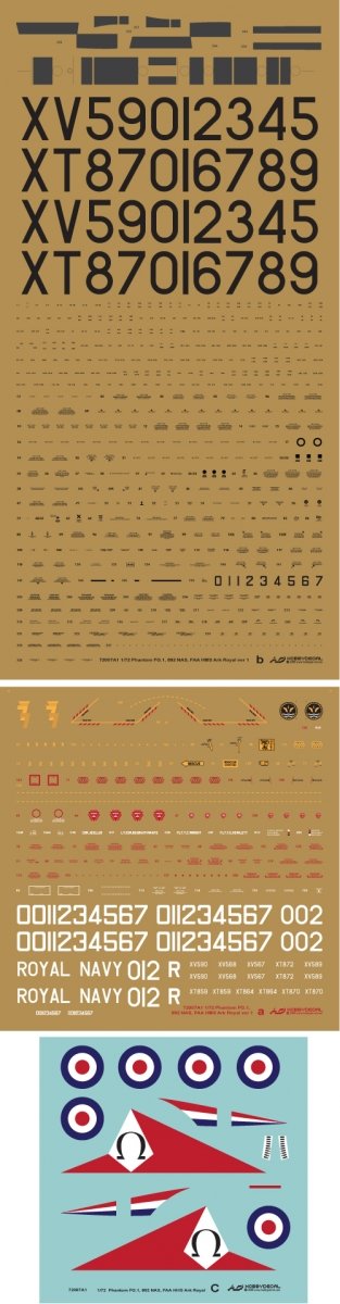 HobbyDecal AL72007V1 Pahntom FG.1 892 Nas, HMS FAA Ark Royal 1/72 – image 3