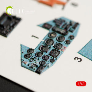 KELIK K48026 SU-25UB INTERIOR 3D DECALS FOR SMER/KP KIT 1/48 – zdjęcie 4