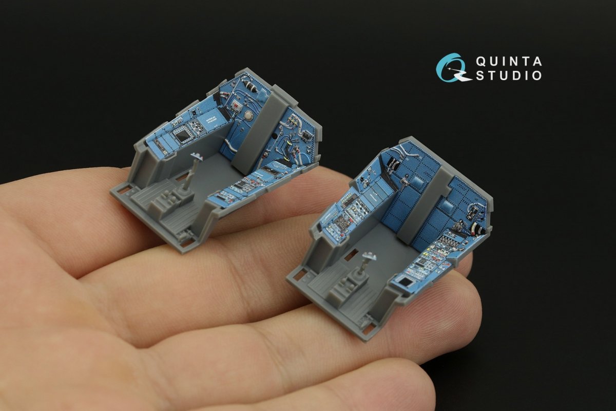 Quinta Studio QD48320 Su-30SM 3D-Printed &amp;amp; colored Interior on decal paper (GWH) 1/48 – image 10