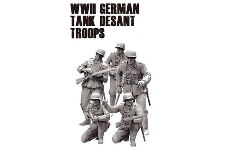 Das Werk DWF016 Troupes de débarquement de chars allemands de la Seconde Guerre mondiale 1/16