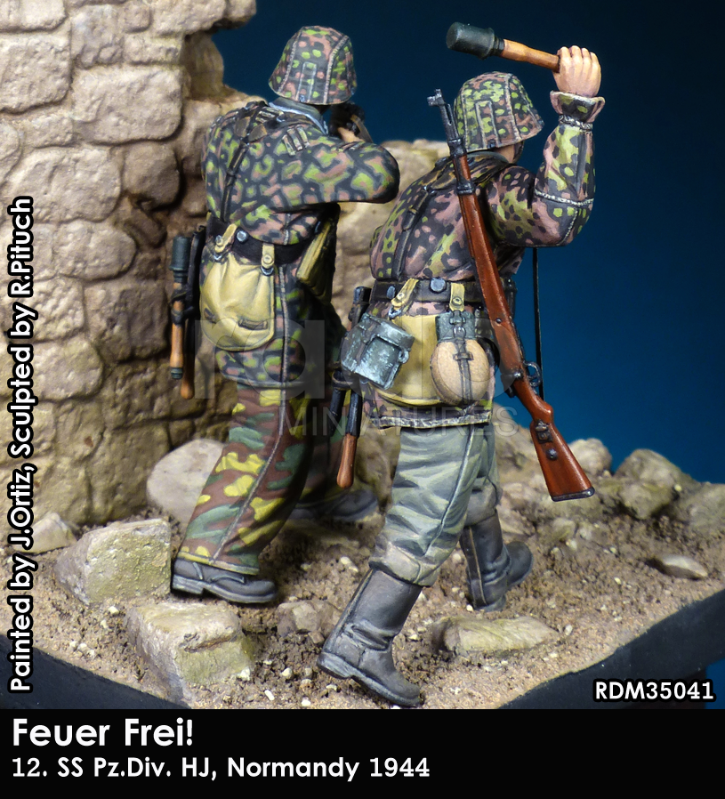 RADO Miniatures RDM35041 Feuer Frei 12.SS Pz.DiV. HJ Normandy 1944 1/35 – zdjęcie 3