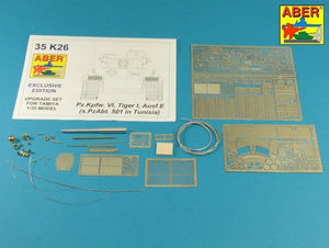 Aber 35K26 Pz.Kpfw. VI Ausf.E (i.Kfz.181) Tiger I – s.PzAbt. 501 in Tunisia (1/35)