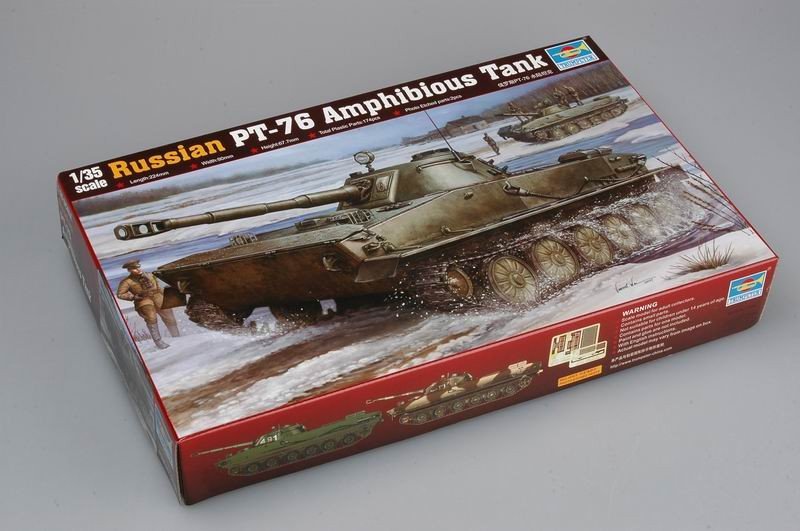 Trumpeter 00380 Russian PT-76 Light Amphibious Tank 1/35 – immagine 2