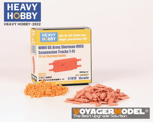 Heavy Hobby PT35057 WWII US Army Sherman VVSS Suspension Tracks T-41 1/35 – image 2