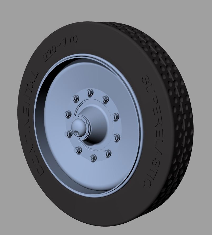 Panzer Art RE35-695 Sd.Kfz 8 solid rubber wheels 1/35 – immagine 2