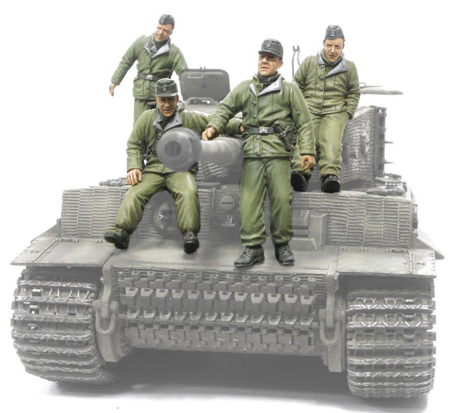 Hobby Fan HF567 Waffen SS Tiger I CREW (Front de l'Est) - 4 FIGURINES