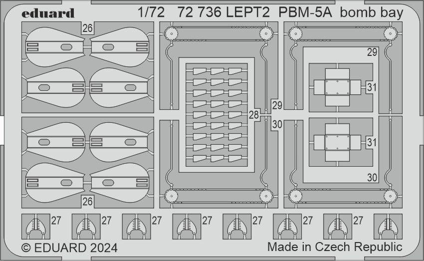 Eduard 72736 PBM-5A bomb bay ACADEMY 1/72