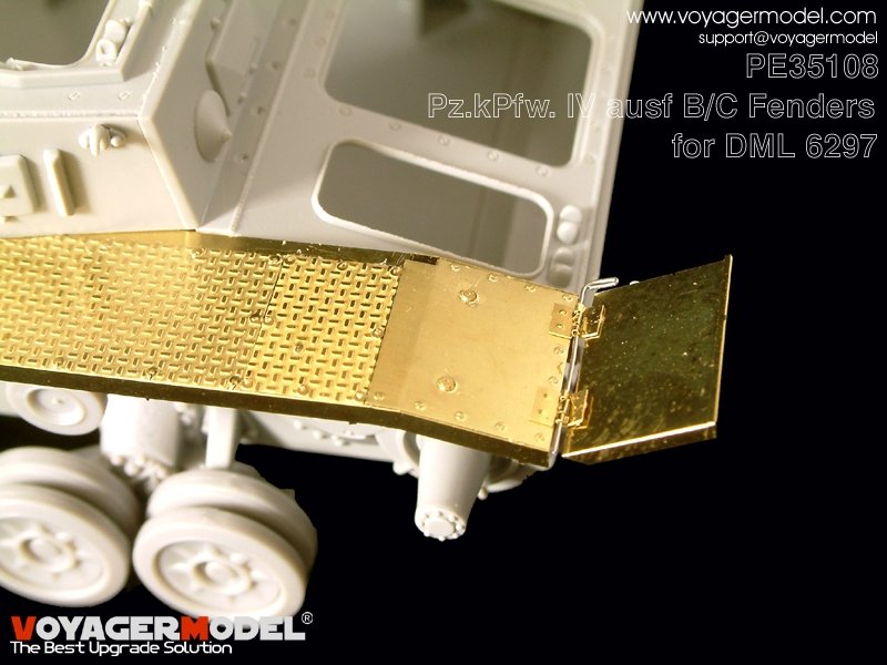 Voyager Model PE35108 Pz.kPfw. IV Ausf B/C Fenders (For DRAGON 6297) 1/35 – image 4