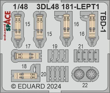 Eduard 3DL48181 TBD-1 SPACE HOBBY BOSS 1/48 – zdjęcie 2