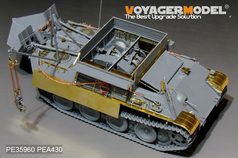 Voyager Model PE35960 WWII German Bergepanther Ausf.G Basic For TAKOM 2107 1/35 – zdjęcie 10